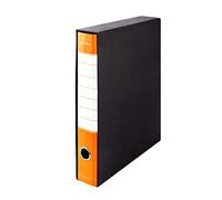 Pryma Registratore Raccoglitore Ufficio Protocolli con Leva D5 Arancione - Archiviatore Documenti Formato Protocollo per Scuola, Ufficio e Archiviazione Professionale