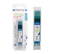 Pryma Reset Penna Cancellabile Termica Ricaricabile 0,7 mm - Inchiostro Gel con Clip, Include Ricariche, Ideale per Scuola e Ufficio (Verde)