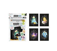 Pryma Scratch Book A5 14x20 cm - Album da Disegno Nero 230 g con 5 Fogli | Libro Creativo da Grattare per Bambine e Ragazze