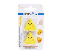 Pryma Set 2 Gomme a Forma di Formaggio Cheese - Gomme Sagomate Senza PVC per Scuola, Blister