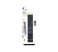 Pryma Set Matite Sketching - 4 Matite di Grafite (2B, 4B, 6B, 8B) per Disegno Artistico e Schizzi Professionali