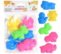 PRYMA Stampi per Plastilina Bambini 6 Pezzi - Formine Assortite per Pasta Modellabile - Accessori Creativi per Giochi Educativi e Attività Manuali