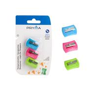 Pryma Temperino 1 Foro - Set da 3 Pezzi Compatti e Colorati