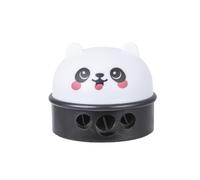 PRYMA Temperino 3 Fori Kawaii 6 x 6 x 5 cm - Temperamatite con Serbatoio per Matite Standard, Grandi e Jumbo, Accessorio Scuola per Bambini (Panda)