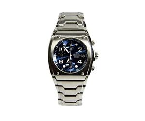 Pryngeps Orologio Chronograph Blue Modern metallic Watch CR882 Water Resistant