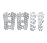 Pryntopha 4Pcs Biciclette Ruote Riflettori Raggi Bici Pieghevole Bici Avvertimento Biciclette Biciclette Cerchi Bici Nastro Riflettente