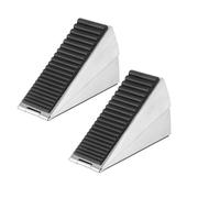 PRYZALO Fermaporta grande regolabile a molla, fermaporta alto, in metallo resistente, per la parte inferiore delle porte, fermaporta in acciaio inox, adatto a qualsiasi cancello pesante (2 pezzi