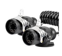 Przewód spiralny naczepy TIR 2x 7 PIN typ EBS 5m 24V AMIO-04383
