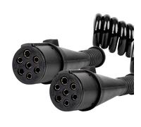 Przewód spiralny naczepy TIR 2x 7 PIN typ N 5m 24V AMIO-04380