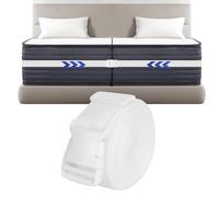 PRZRAO Supporto per Materasso, 10Mx5cm Connettore per Materasso, Kit Connettore per Materasso Che Trasforma Due Letti Singoli in Un Letto Matrimoniale