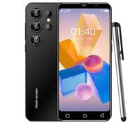PrzTIk Telefoni cellulari economici, display IPS da 5 pollici, Android 9.0, 16 GB (espandibile a 128 GB), doppia fotocamera Dual SIM, Face ID/WIFI/Bluetooth (PT24Ultra-Black)