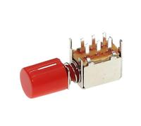 PS-22F03 Interruttore a pulsante con bloccaggio ad angolo retto con cappuccio Interruttori di alimentazione a chiave bipolare autobloccante/non bloccabile 6 pin A03(Brown,5PCS)