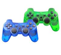 PS-3 Controller 2 Pack, Dual Shock 3 Wireless Gamepad Joystick for PlayStation 3, Compatible with PS-3 Console, Ergonomic Design, Rechargeable Battery, Vibration Feedback - 2 Controllers in Set