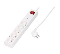 PS-5P/1.5M/WHITE Presa elettrica: Prese di sicurezza: 5 230VAC 10A bianco JONEX