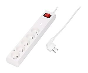 PS-5P/1.5M/WHITE Presa elettrica: Prese di sicurezza: 5 230VAC 10A bianco JONEX