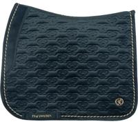 PS of Sweden Sottosella da Dressage Velvet Monogram, Midnight Green - COB