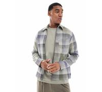 PS Paul Smith - Giacca blu a quadri con zip frontale 46