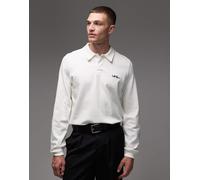 PS Paul Smith - Polo a maniche lunghe bianca con logo-Bianco 50