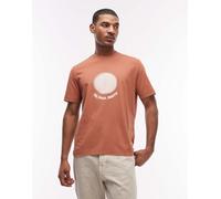 PS Paul Smith - T-shirt casual arancione bruciato con stampa di sole 50