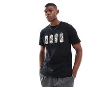 PS Paul Smith - T-shirt nera con stampa di bomboletta spray-Nero 48