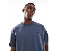 PS Paul Smith - T-shirt oversize color antracite con logo sorridente-Grigio 50