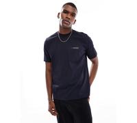 PS Paul Smith - T-shirt pesante blu navy con logo 50