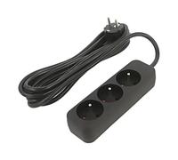 PS0-03E-0300-BK Cavo di prolunga 3x1,5mm² femmine: 3 gomma nera 3 metri 10A