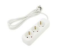 PS0-03F-0150-W Cavo di prolunga 3x1mm² Schuko femmine: 3 gomma bianca 1,5m LANBE