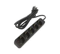PS0-05F-0300-BK Cavo di prolunga 3 x 1,5 mm² Prese Schuko: 5 Gomma Nero LANB