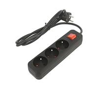 PS1-03E-0150-BK Cavo di prolunga 3x1mm² femmine: 3 gomma nera 1,5m 10A LANB