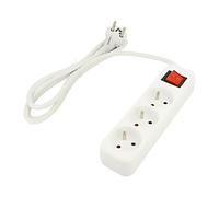 PS1-03E-0150-W Cavo di prolunga 3x1mm² femmine: 3 gomma bianca 1,5m 10A LANBERG