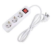 PS1-03F-0150-W Cavo di prolunga 3x1mm² Schuko femmine: 3 gomma bianca 1,5m LANBE