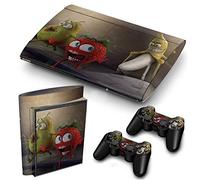 PS3 SuperSlim PlayStation 3 SuperSlim Banana adesivi pellicola di PVC per Console + 2 controller/pad adesivo copertura della protezione di effetto pelle d'arte