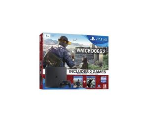 PS4 1Tb Slim Console Pack + Watch Dogs 2 + Watch Dog - Nouvo