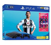 PS4 500 Go F - noir avec FIFA 19 - Edition Standard et 2nd DualShock 4 + PS Plus Voucher 14 Jours [Edizione: Francia]