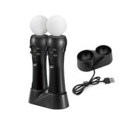 PS4 VR Move Controller Charging Dock Only - Dual USB Charging Station for PlayStation Move Motion Controllers (Controllers Not Included)