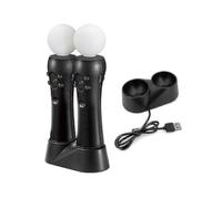 PS4 VR Move Motion Controllers with Dual Charger - Enhanced Gaming Controllers for Virtual Reality