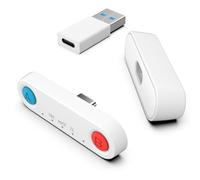 PS5 Adattatore Audio Bluetooth aptX Low Latency, Inwa Dongle Trasmettitore Audio Bluetooth Senza Fili, USB/USB C, per 2 Cuffie, per PS4/5, Switch, PC