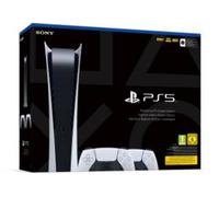PS5 Console 825GB Digital Ed. White + 2 DualSense