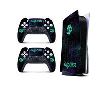 PS5 Game over Skin per PlayStation 5 Console e 2 Controller, Black Skulls Skin Vinyl 3M Decal Stickers Full wrap Cover (Disk Edition)