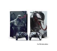 PS5dg-0009 - Adesivo in vinile con skin Capitan America Iron Man Venom per console PS5 Disk Edition e 2 controller