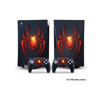 PS5dg-0350 - Adesivo in vinile con motivo Captain America Iron Man Venom per console PS5 Disk Edition e 2 controller