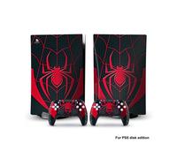 PS5dg-0352 - Adesivo in vinile con skin Capitan America Iron Man Venom per console PS5 Disk Edition e 2 controller