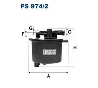 Filtron Filtro carburante PS 974/2 per Citroën C6 2.2 (2006-2012)