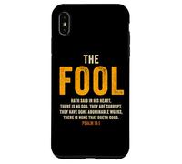 Psalm 14:1 The Fool Hath Said There is No God - Evangelism Custodia per iPhone XS Max