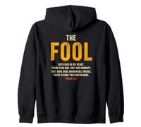 Psalm 14:1 The Fool Hath Said There is No God - Evangelism Felpa con Cappuccio