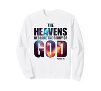 Psalm 19:1 Heavens Declare Glory of God Christian Creation Felpa