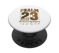 Psalm 23 The Lord Is My Shepherd Stitched Patchwork Christia PopSockets PopGrip Adesivo