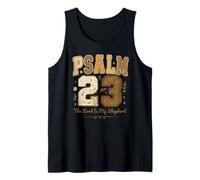 Psalm 23 The Lord Is My Shepherd Stitched Vintage Christian Canotta