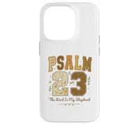 Psalm 23 The Lord Is My Shepherd Stitched Vintage Christian Custodia per iPhone 14 Pro